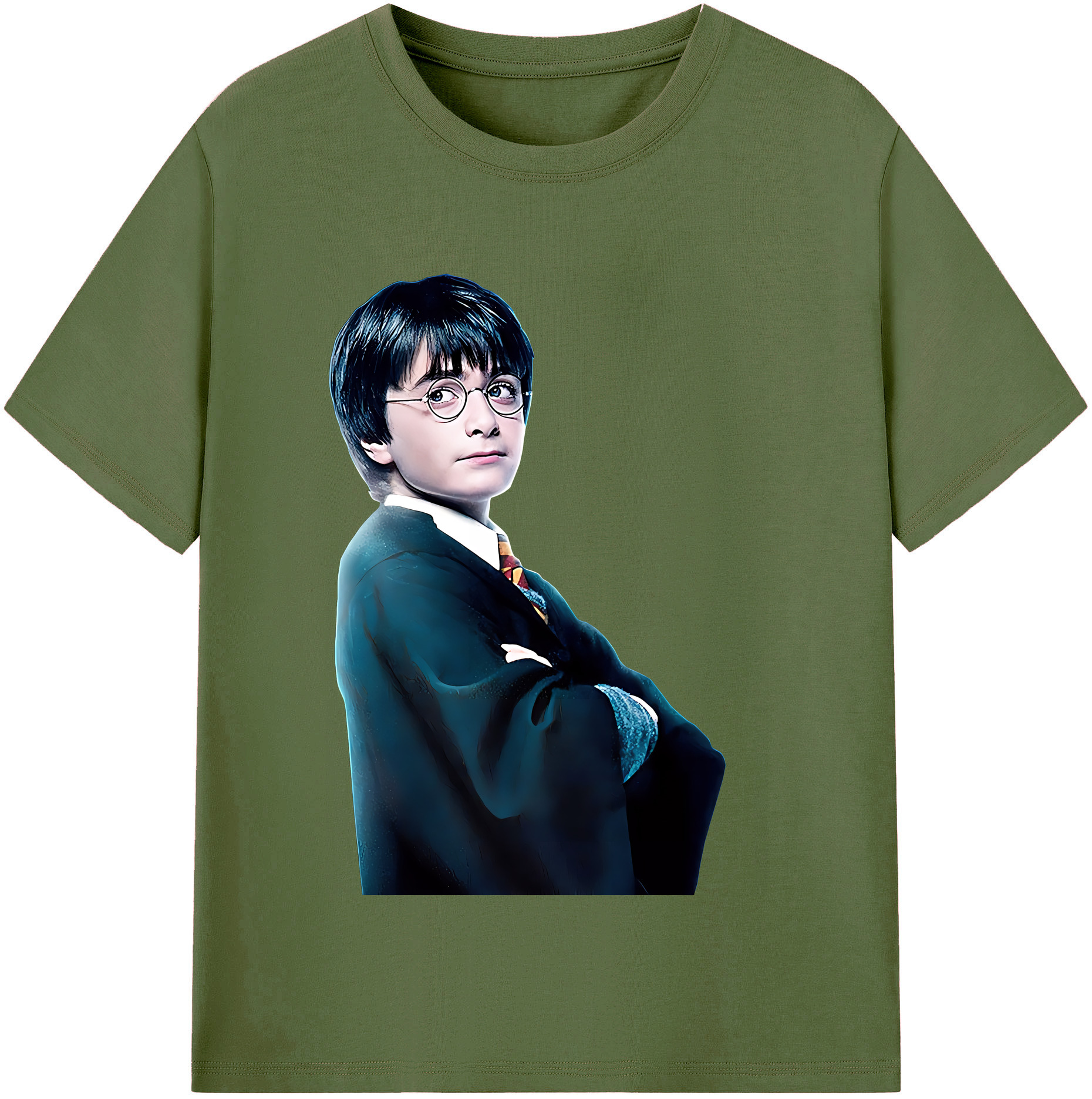 （画像用） Harry Potter ハリー・ポッターシリーズ 綿100％半袖Tシャツ（フロントプリント）